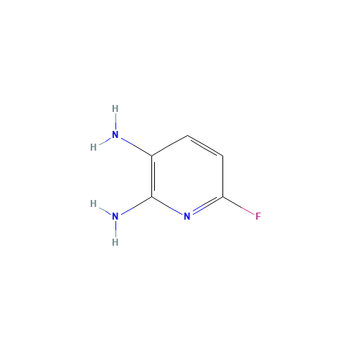 6-fluoropyridine-2,3-diamine (CAS: 60186-26-7) - Chemical Structure and Molecular Formula 