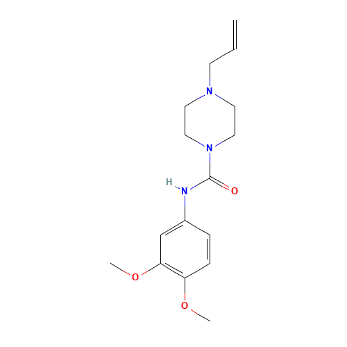 N-(3,4-dimethoxyphenyl)-4-prop-2-enylpiperazine-1-carboxamide (CAS: 75289-74-6) - Related Chemical Product