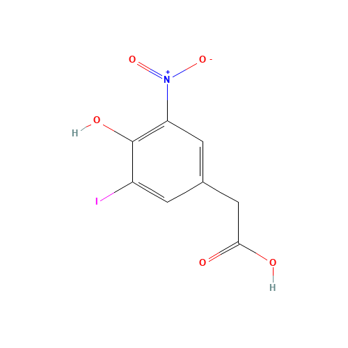 2-(4-hydroxy-3-iodo-5-nitrophenyl)acetic acid (CAS: 2646-51-7) - Related Chemical Product