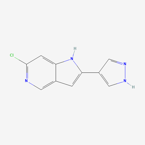 6-chloro-2-(1H-pyrazol-4-yl)-1H-pyrrolo[3,2-c]pyridine (CAS: 1400286-66-9) - Related Chemical Product
