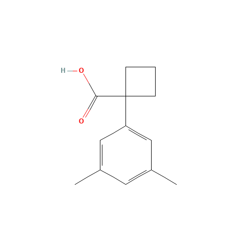 1-(3,5-dimethylphenyl)cyclobutane-1-carboxylic acid (CAS: 926223-33-8) - Chemical Structure and Molecular Formula 