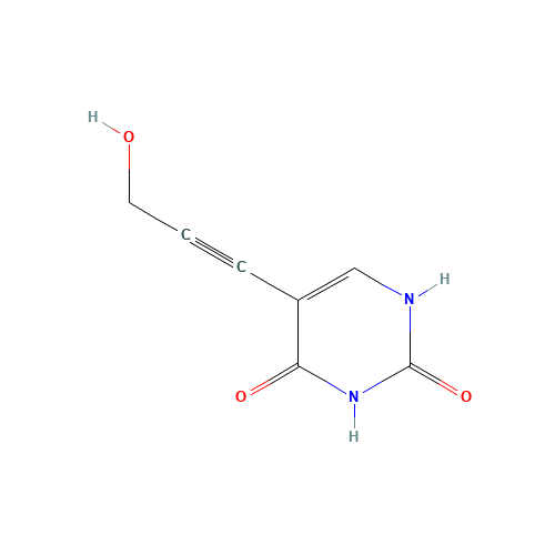 5-(3-hydroxyprop-1-ynyl)-1H-pyrimidine-2,4-dione (CAS: 570409-74-4) - Related Chemical Product