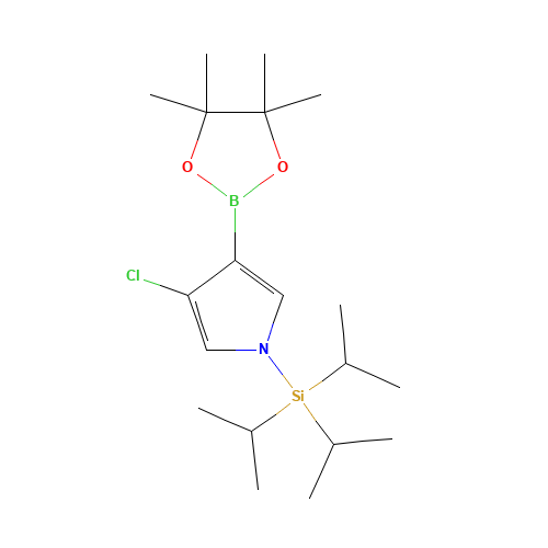 [3-chloro-4-(4,4,5,5-tetramethyl-1,3,2-dioxaborolan-2-yl)pyrrol-1-yl]-tri(propan-2-yl)silane (CAS: 1126425-82-8) - Related Chemical Product