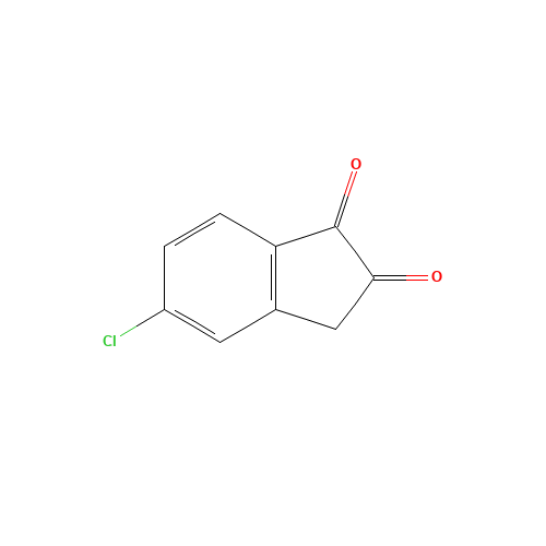 5-chloro-3H-indene-1,2-dione (CAS: 207554-23-2) - Chemical Structure and Molecular Formula 