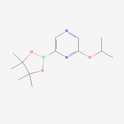 2-propan-2-yloxy-6-(4,4,5,5-tetramethyl-1,3,2-dioxaborolan-2-yl)pyrazine (CAS: 1380918-96-6) - Related Chemical Product