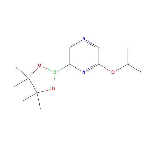 2-propan-2-yloxy-6-(4,4,5,5-tetramethyl-1,3,2-dioxaborolan-2-yl)pyrazine (CAS: 1380918-96-6) - Related Chemical Product