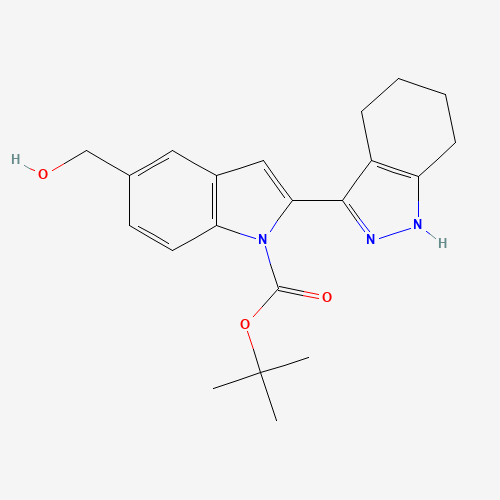 tert-butyl 5-(hydroxymethyl)-2-(4,5,6,7-tetrahydro-1H-indazol-3-yl)indole-1-carboxylate (CAS: 1253976-48-5) - Related Chemical Product
