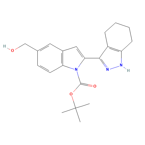 tert-butyl 5-(hydroxymethyl)-2-(4,5,6,7-tetrahydro-1H-indazol-3-yl)indole-1-carboxylate (CAS: 1253976-48-5) - Related Chemical Product