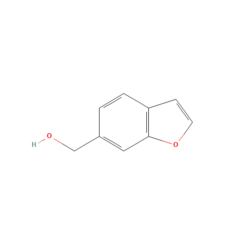 1-benzofuran-6-ylmethanol (CAS: 1056942-24-5) - Chemical Structure and Molecular Formula 