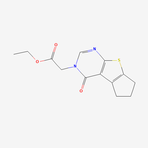 ethyl 2-(1-oxo-7,8-dihydro-6H-cyclopenta[2,3]thieno[2,4-d]pyrimidin-2-yl)acetate (CAS: 433702-79-5) - Related Chemical Product