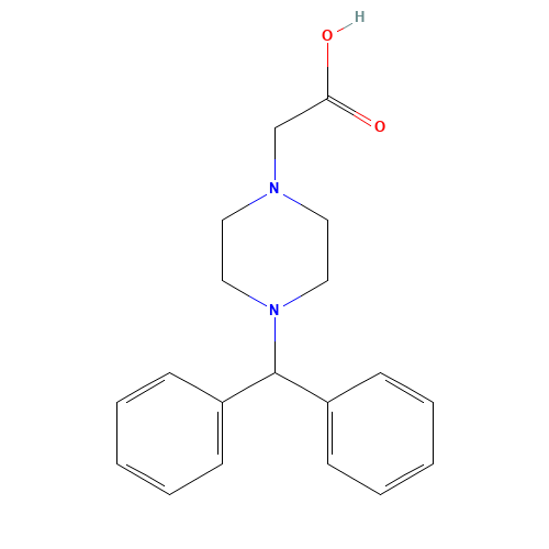 2-(4-benzhydrylpiperazin-1-yl)acetic acid (CAS: 157665-24-2) - Related Chemical Product