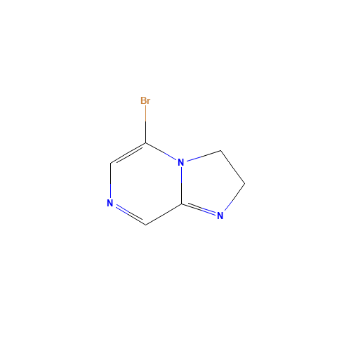 5-bromo-2,3-dihydroimidazo[1,2-a]pyrazine (CAS: 1449117-44-5) - Chemical Structure and Molecular Formula 