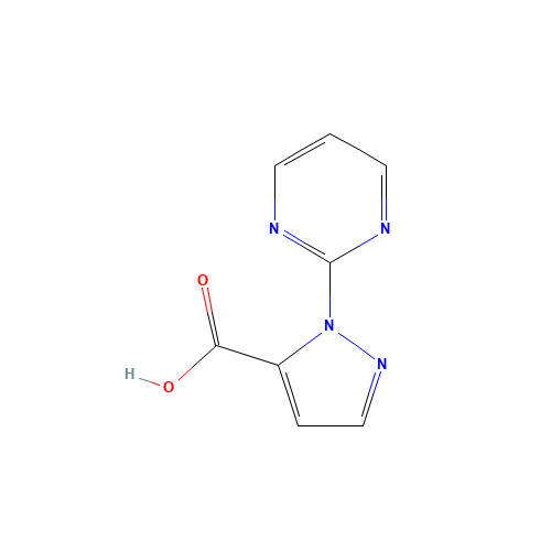 2-pyrimidin-2-ylpyrazole-3-carboxylic acid (CAS: 1448310-20-0) - Related Chemical Product