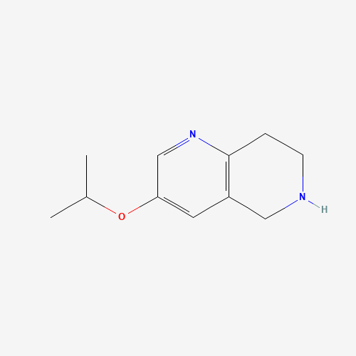 3-propan-2-yloxy-5,6,7,8-tetrahydro-1,6-naphthyridine (CAS: 625099-47-0) - Chemical Structure and Molecular Formula 