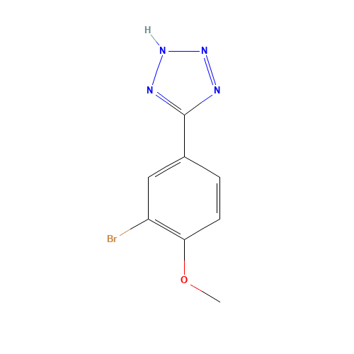 5-(3-bromo-4-methoxyphenyl)-2H-tetrazole (CAS: 191602-76-3) - Related Chemical Product