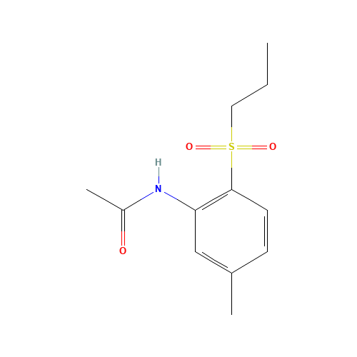 N-(5-methyl-2-propylsulfonylphenyl)acetamide (CAS: 1240288-72-5) - Related Chemical Product