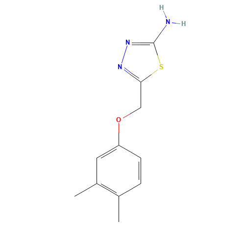 5-[(3,4-dimethylphenoxy)methyl]-1,3,4-thiadiazol-2-amine (CAS: 123216-99-9) - Related Chemical Product