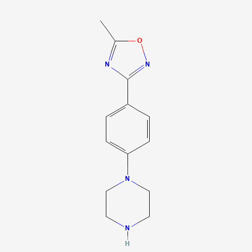 5-methyl-3-(4-piperazin-1-ylphenyl)-1,2,4-oxadiazole (CAS: 222544-69-6) - Related Chemical Product