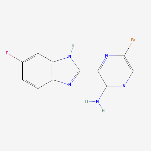 5-bromo-3-(6-fluoro-1H-benzimidazol-2-yl)pyrazin-2-amine (CAS: 1100095-00-8) - Related Chemical Product