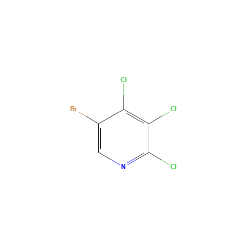 5-bromo-2,3,4-trichloropyridine (CAS: 873397-71-8) - Chemical Structure and Molecular Formula 