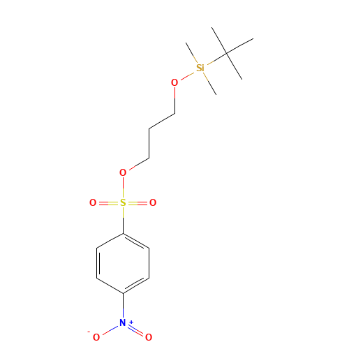 3-[tert-butyl(dimethyl)silyl]oxypropyl 4-nitrobenzenesulfonate (CAS: 220299-14-9) - Related Chemical Product