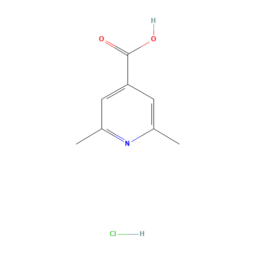 2,6-dimethylpyridine-4-carboxylic acid;hydrochloride (CAS: 857363-49-6) - Chemical Structure and Molecular Formula 