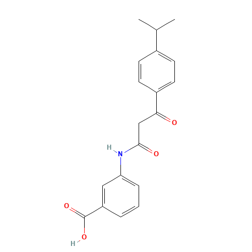3-[[3-oxo-3-(4-propan-2-ylphenyl)propanoyl]amino]benzoic acid (CAS: 649773-78-4) - Related Chemical Product