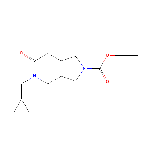 tert-butyl 5-(cyclopropylmethyl)-6-oxo-1,3,3a,4,7,7a-hexahydropyrrolo[3,4-c]pyridine-2-carboxylate (CAS: 1360364-12-0) - Related Chemical Product