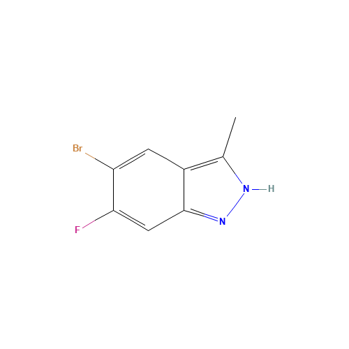 5-bromo-6-fluoro-3-methyl-2H-indazole (CAS: 864773-66-0) - Chemical Structure and Molecular Formula 