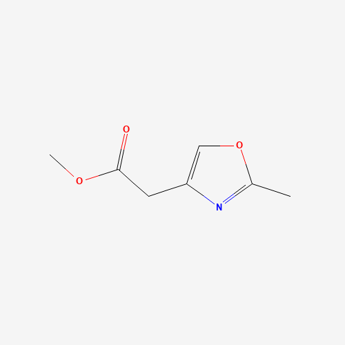 methyl 2-(2-methyl-1,3-oxazol-4-yl)acetate (CAS: 1350855-55-8) - Chemical Structure and Molecular Formula 
