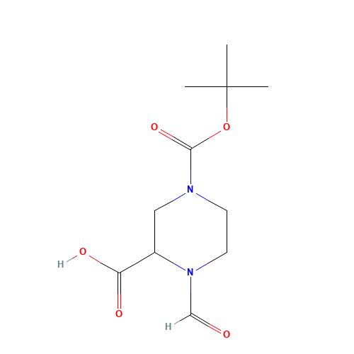 1-formyl-4-[(2-methylpropan-2-yl)oxycarbonyl]piperazine-2-carboxylic acid (CAS: 1108792-12-6) - Related Chemical Product