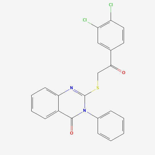 2-[2-(3,4-dichlorophenyl)-2-oxoethyl]sulfanyl-3-phenylquinazolin-4-one (CAS: 6525-97-9) - Related Chemical Product