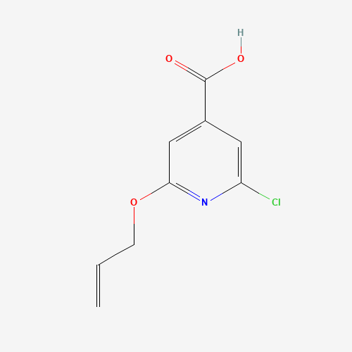 2-chloro-6-prop-2-enoxypyridine-4-carboxylic acid (CAS: 182483-90-5) - Chemical Structure and Molecular Formula 