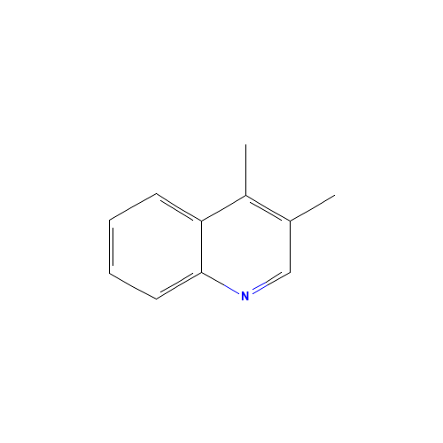 3,4-dimethylquinoline (CAS: 2436-92-2) - Chemical Structure and Molecular Formula 