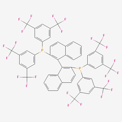 [1-[2-bis[3,5-bis(trifluoromethyl)phenyl]phosphanylnaphthalen-1-yl]naphthalen-2-yl]-bis[3,5-bis(trifluoromethyl)phenyl]phosphane (CAS: 220196-32-7) - Related Chemical Product