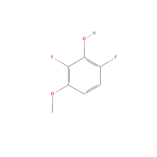 2,6-difluoro-3-methoxyphenol (CAS: 886498-60-8) - Chemical Structure and Molecular Formula 