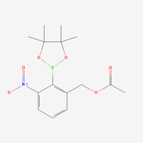 [3-nitro-2-(4,4,5,5-tetramethyl-1,3,2-dioxaborolan-2-yl)phenyl]methyl acetate (CAS: 1268336-13-5) - Related Chemical Product
