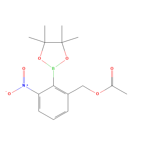 [3-nitro-2-(4,4,5,5-tetramethyl-1,3,2-dioxaborolan-2-yl)phenyl]methyl acetate (CAS: 1268336-13-5) - Related Chemical Product