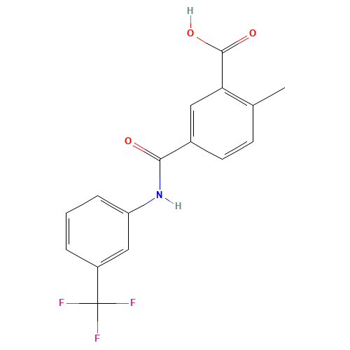 2-methyl-5-[[3-(trifluoromethyl)phenyl]carbamoyl]benzoic acid (CAS: 1018069-85-6) - Related Chemical Product