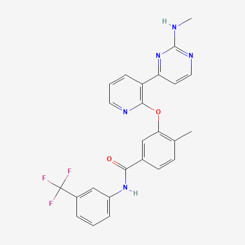 4-methyl-3-[3-[2-(methylamino)pyrimidin-4-yl]pyridin-2-yl]oxy-N-[3-(trifluoromethyl)phenyl]benzamide (CAS: 870223-96-4) - Related Chemical Product