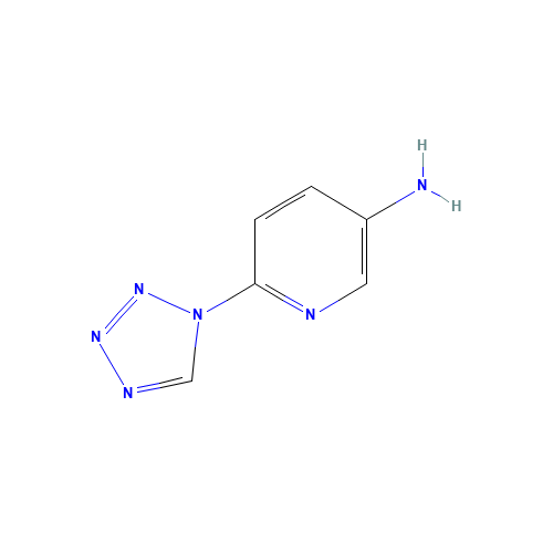 6-(tetrazol-1-yl)pyridin-3-amine (CAS: 1256834-66-8) - Chemical Structure and Molecular Formula 