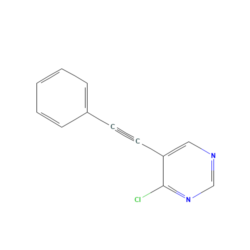4-chloro-5-(2-phenylethynyl)pyrimidine (CAS: 393857-03-9) - Related Chemical Product