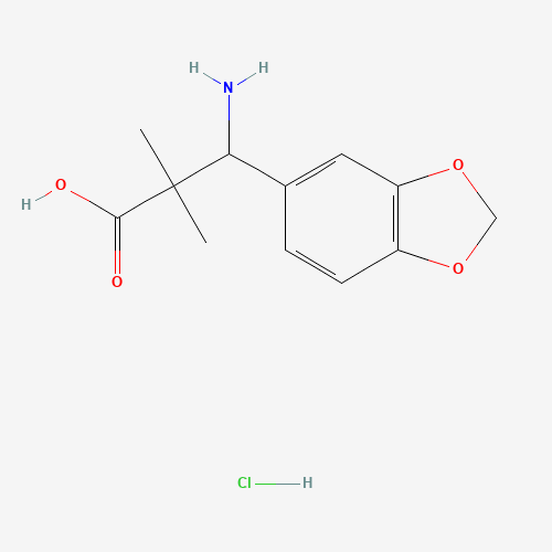 3-amino-3-(1,3-benzodioxol-5-yl)-2,2-dimethylpropanoic acid;hydrochloride (CAS: 944450-98-0) - Related Chemical Product