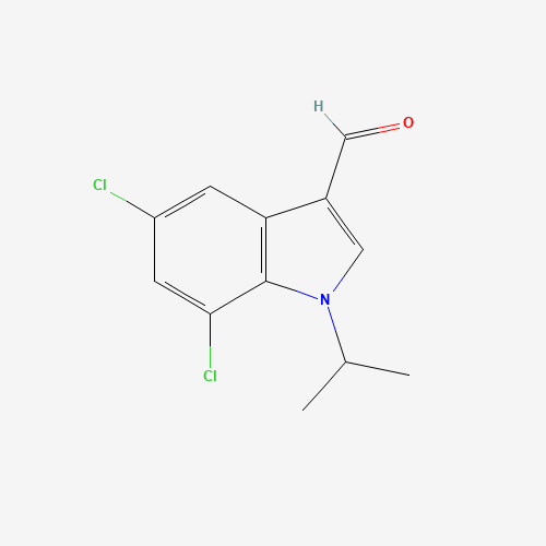 5,7-dichloro-1-propan-2-ylindole-3-carbaldehyde (CAS: 1350761-14-6) - Related Chemical Product