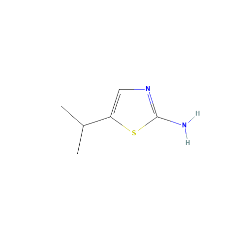5-propan-2-yl-1,3-thiazol-2-amine (CAS: 101080-15-3) - Chemical Structure and Molecular Formula 