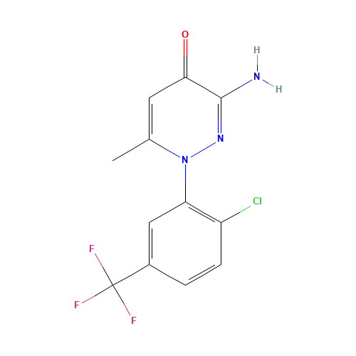 3-amino-1-[2-chloro-5-(trifluoromethyl)phenyl]-6-methylpyridazin-4-one (CAS: 133221-12-2) - Related Chemical Product