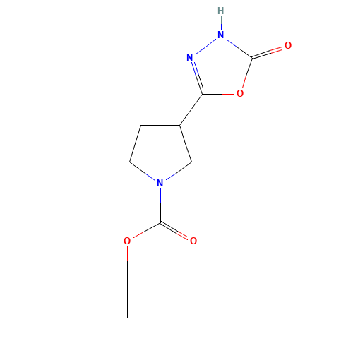 tert-butyl 3-(2-oxo-3H-1,3,4-oxadiazol-5-yl)pyrrolidine-1-carboxylate (CAS: 1225218-65-4) - Related Chemical Product