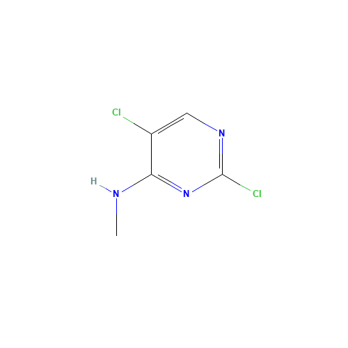 2,5-dichloro-N-methylpyrimidin-4-amine (CAS: 940927-35-5) - Chemical Structure and Molecular Formula 