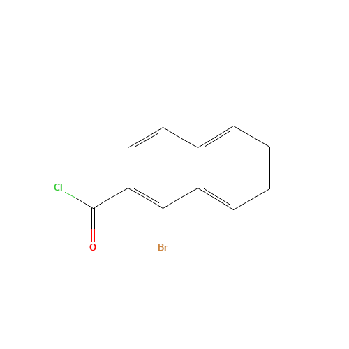 1-bromonaphthalene-2-carbonyl chloride (CAS: 76373-11-0) - Chemical Structure and Molecular Formula 