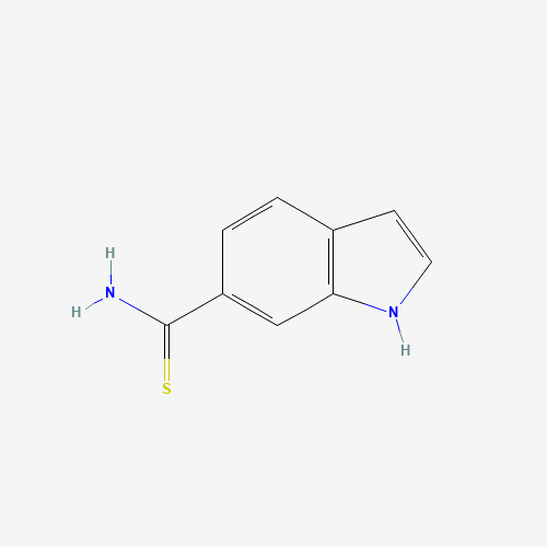 1H-indole-6-carbothioamide (CAS: 885272-19-5) - Chemical Structure and Molecular Formula 